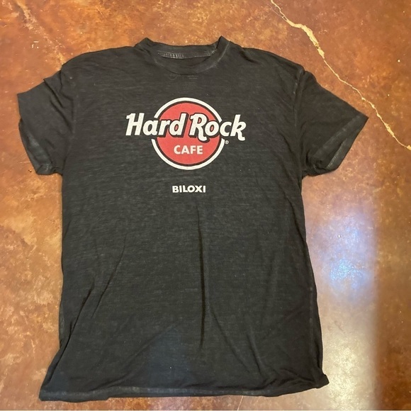 Ladies Hard Rock Cafe Biloxi Burn Out Tee - Picture 1 of 3